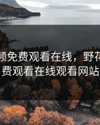野花视频免费观看在线，野花视频免费观看在线观看网站