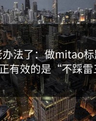 别再用老办法了：做mitao标题别再堆词：真正有效的是“不踩雷三句式”