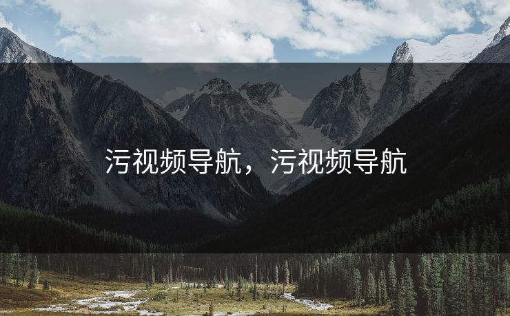 污视频导航，污视频导航