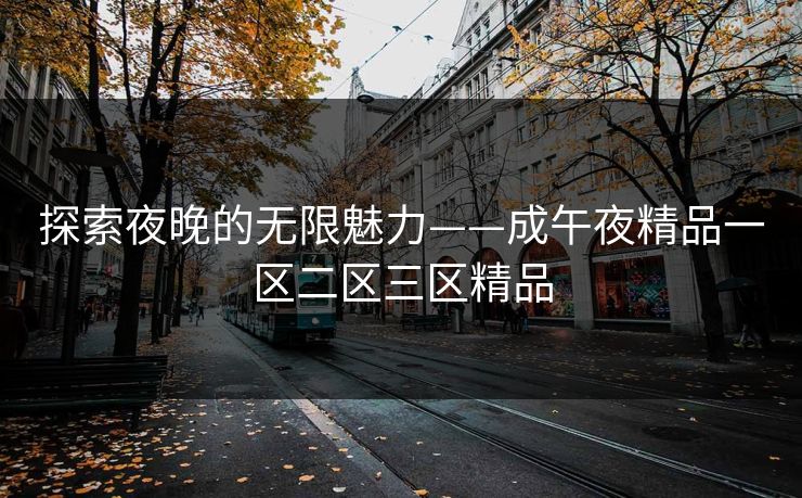 探索夜晚的无限魅力——成午夜精品一区二区三区精品 探索夜晚的无限魅力——成午夜精品一区二区三区精品